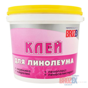 Клей акрил. для линолеума 1,3кг BROZEX (12) - фото