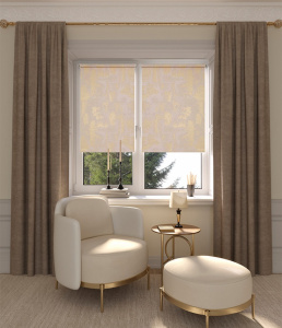 Мини ролета Марко 80,5*175 миндаль ГП - фото