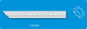 Плинтус потолочный 12005 инжекционный /20*25/1,3м Формат (140) - фото
