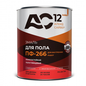 Эмаль ПФ-266 желто-коричневая "АС12" фас 5 кг () - фото