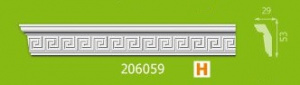 Плинтус потолочный 206059 инжекционный/29*53/2,0м Формат (68) - фото