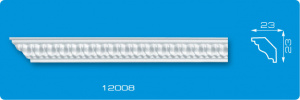 Плинтус потолочный 12008 инжекционный /23*23/1,3м Формат (140) - фото