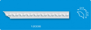 Плинтус потолочный 12006 инжекционный /23*23/1,3м Формат (140) - фото
