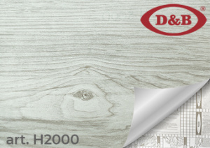 2000H Пленка самоклеящаяся D&B 0,45*8м светло-серое дерево  /20																 - фото