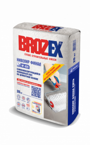 Наливной пол на цемент.основе финишный BROZEX NF-420 НИВЕЛИР ФИНАЛ 20кг/56 - фото