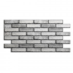 Панель ПВХ декоративная кирпич 485*960 Тироль  Пластмаркет(15) - фото